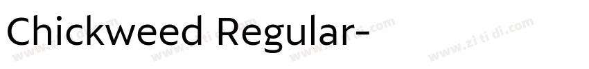 Chickweed Regular字体转换